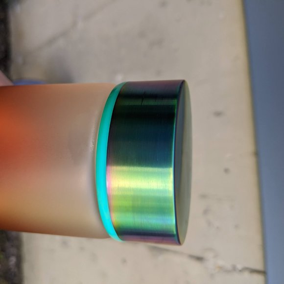 NWT Starbucks Frosted Purple Orange Glass Bottle - Picture 5 of 10